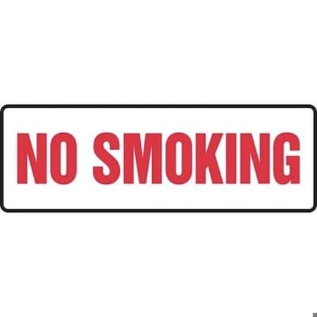 Accuform Safety Sign NO SMOKING 4 in x 12 in MSMK528XV MSMK528XV